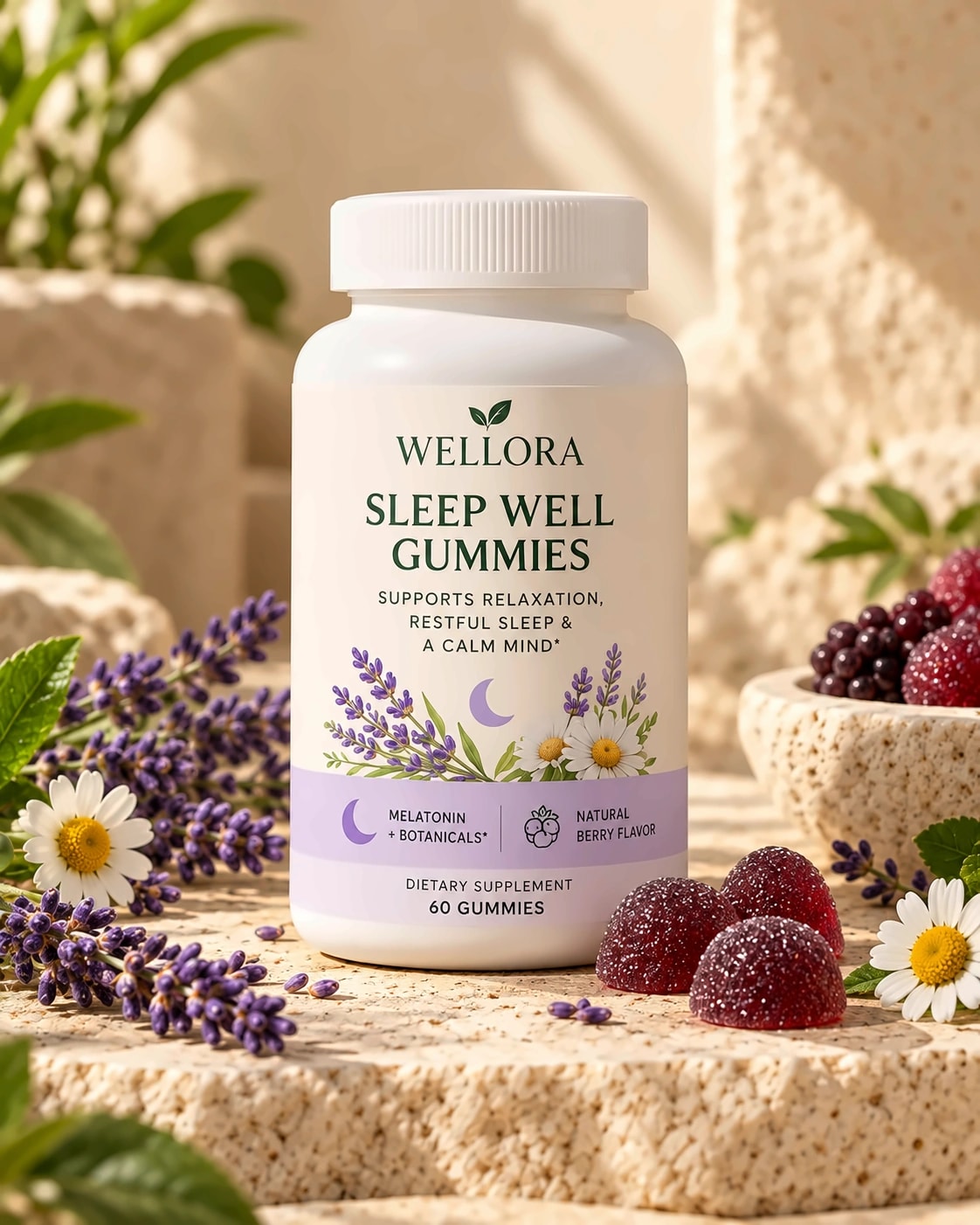 Wellora Sleep Well Gummies bottle