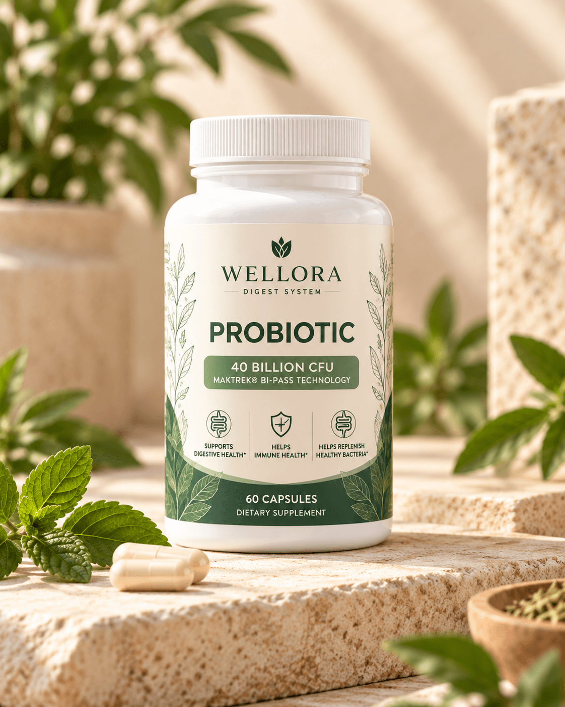 Wellora DIGEST Probiotic bottle